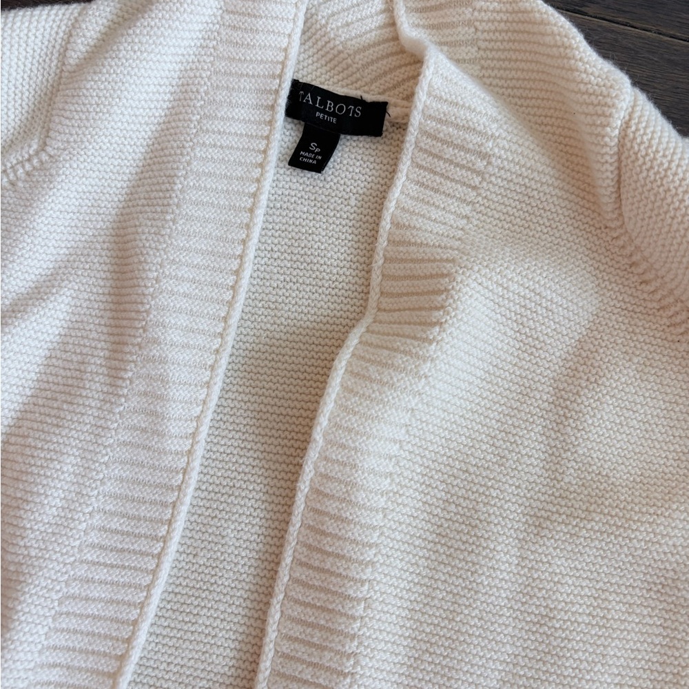 Talbots Women's Ivory Cardigan